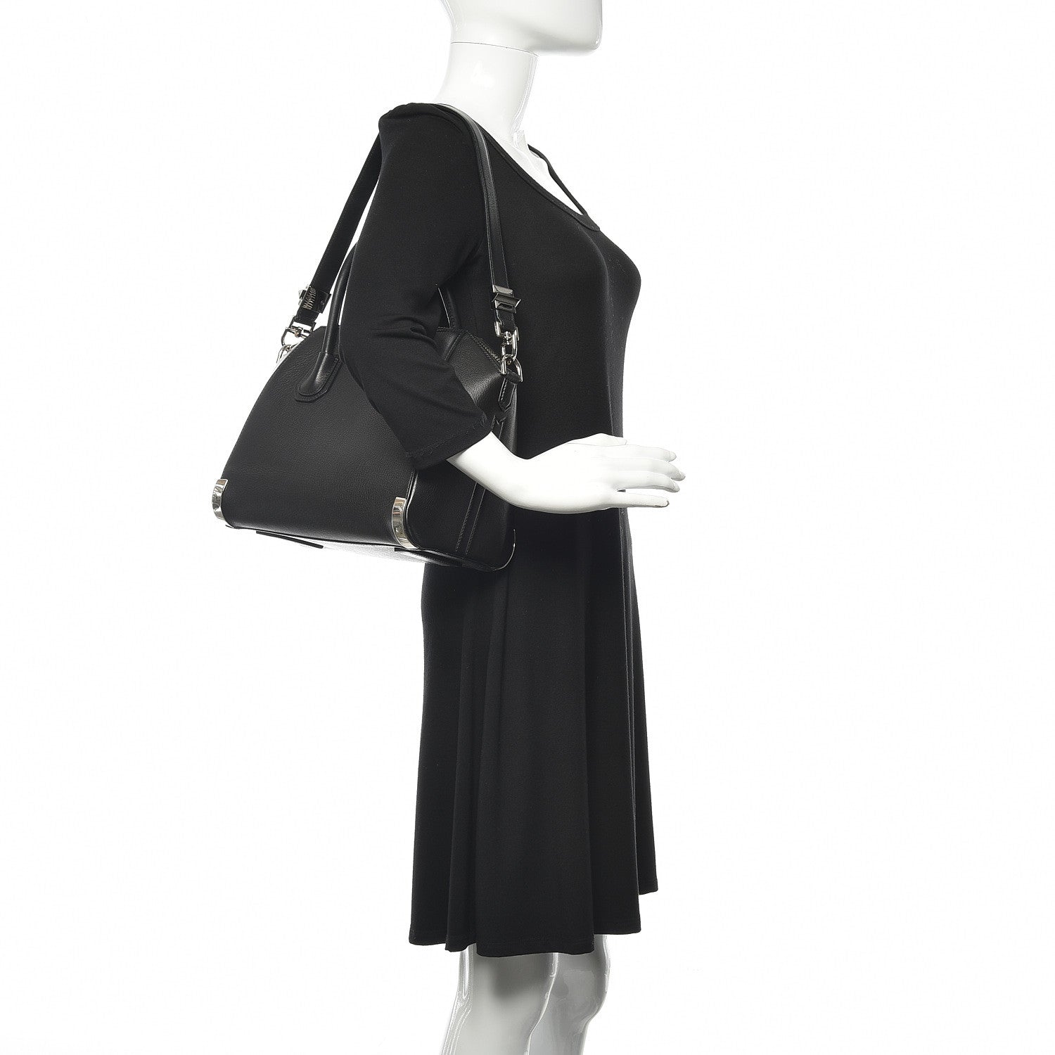 Givenchy Sugar Goatskin Small Metal Corner Antigona Black 2 of 16
