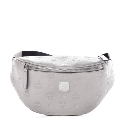 MCM Calfskin Ottomar Monogram Belt Bag Dove 1 of 9