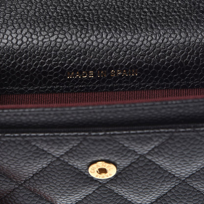 Chanel Caviar Quilted Flap Card Holder Black 7 of 8