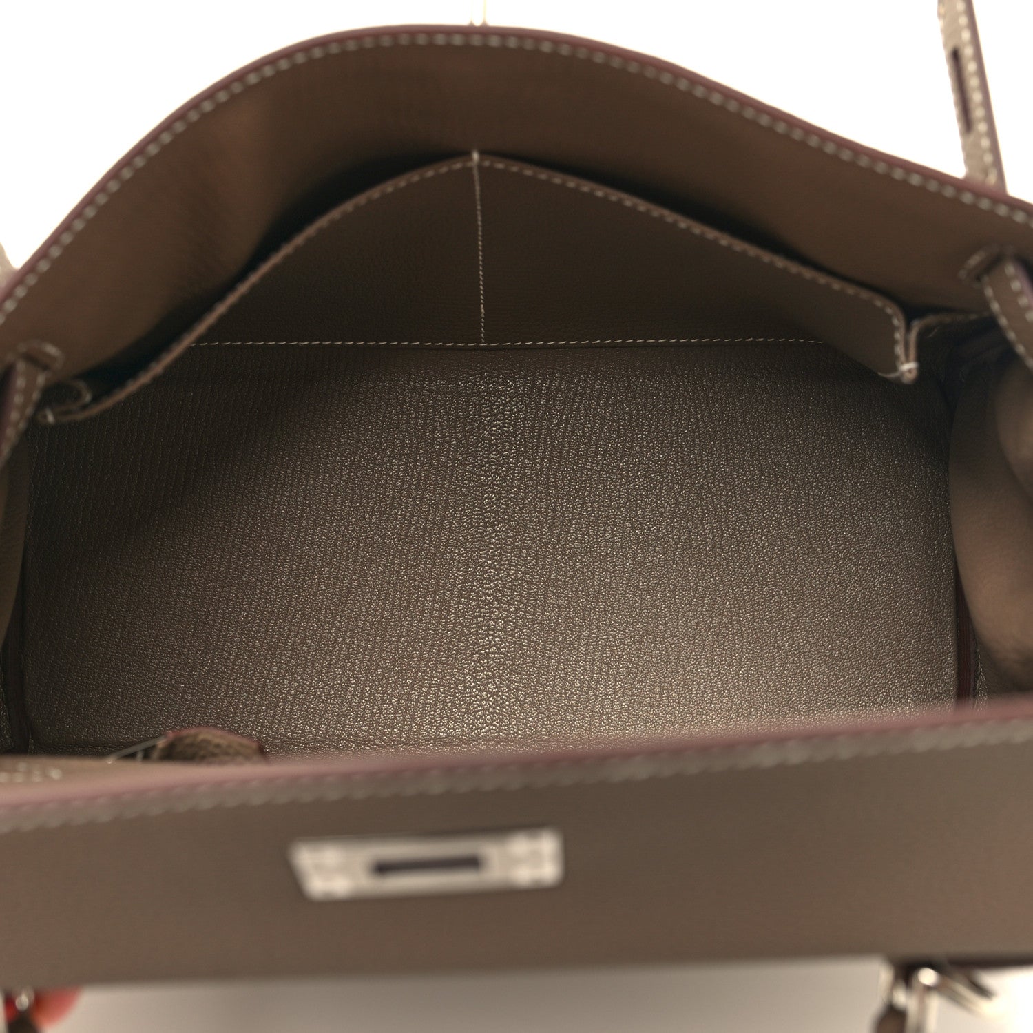 Hermes Togo Kelly Retourne 28 Etoupe 5 of 13