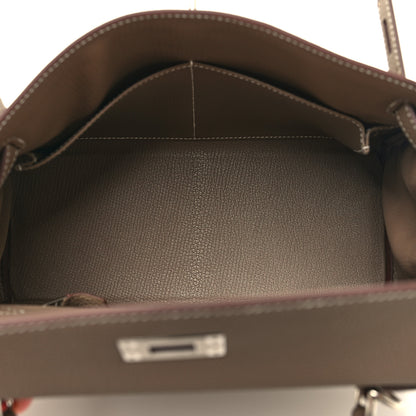 Hermes Togo Kelly Retourne 28 Etoupe 5 of 13