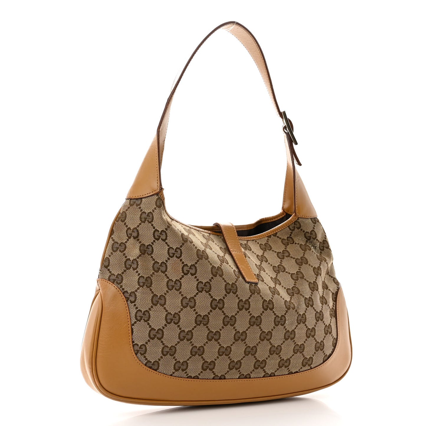 Monogram Web Jackie O Hobo Tan