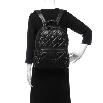 Chanel Nylon Quilted Coco Cocoon Backpack Black 2 of 7