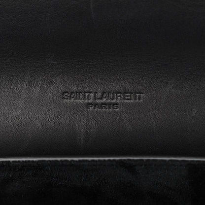 Saint Laurent Pony Hair Calfskin Leopard Print Monogram Medium Kaia Satchel Black 6 of 10