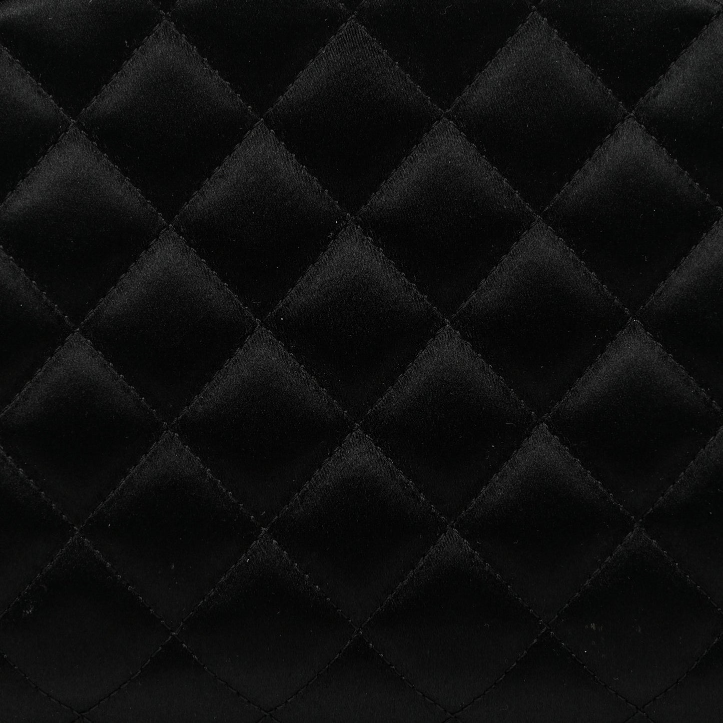 Satin Quilted Timeless Clutch Black