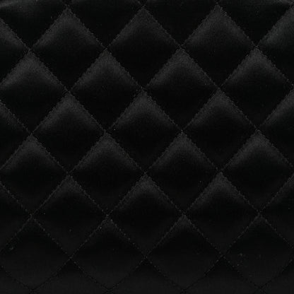 Chanel Satin Quilted Timeless Clutch Black 8 of 11