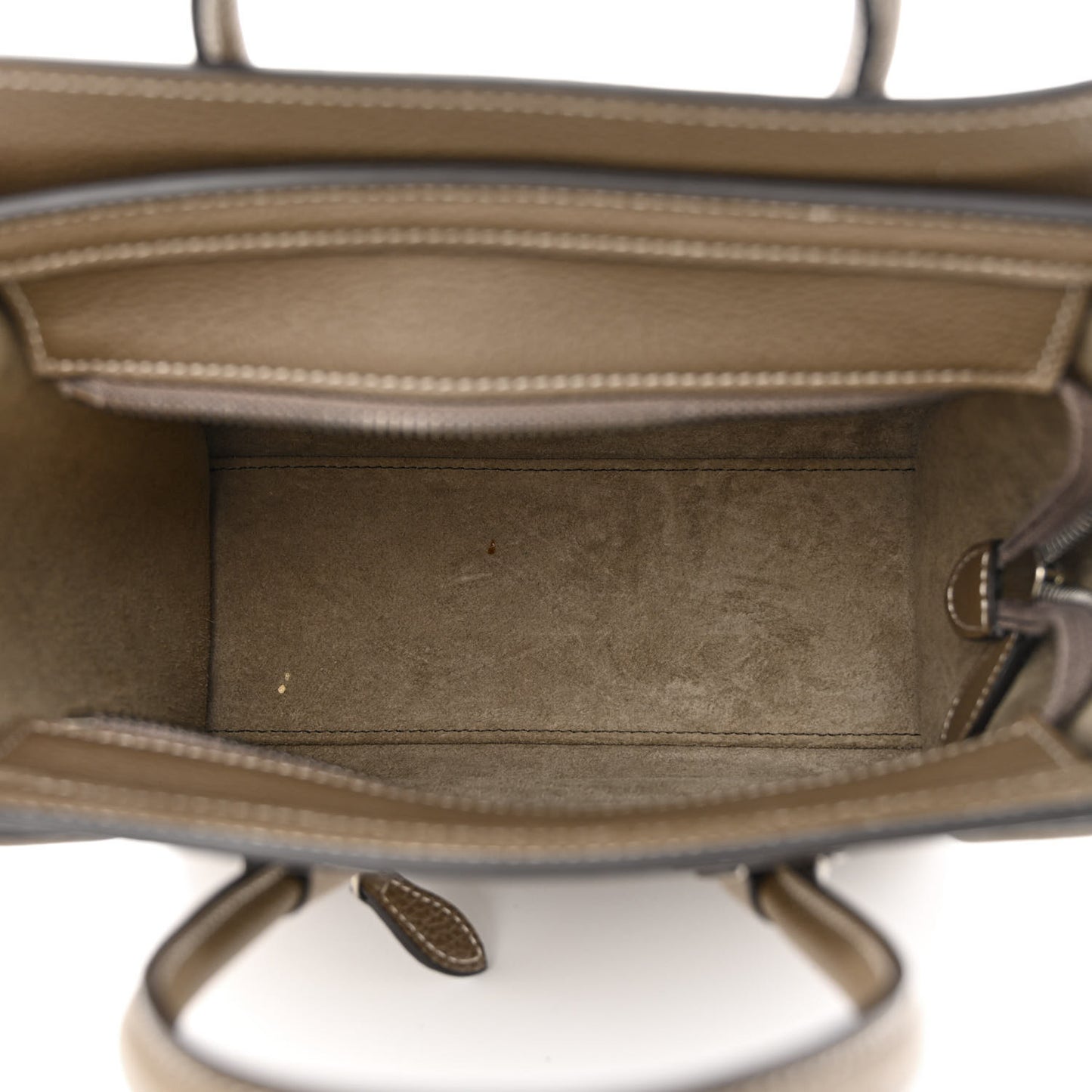 Drummed Calfskin Nano Luggage Souris
