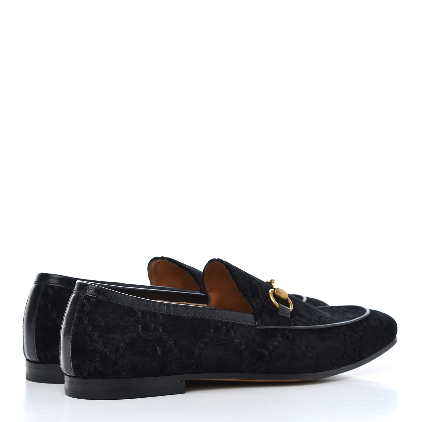 Velvet GG Monogram Horsebit Mens Jordaan Loafers 8.5 Blue