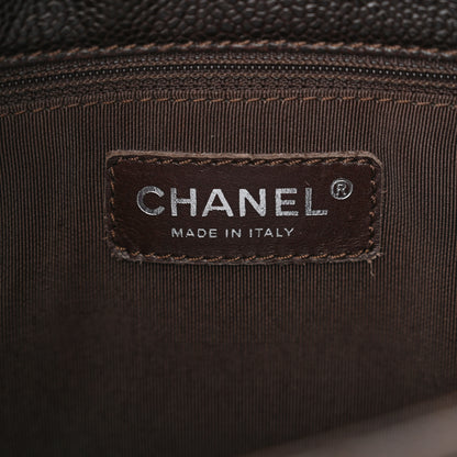 Chanel Caviar Quilted Petit Shopping Tote PST Dark Brown 6 of 16