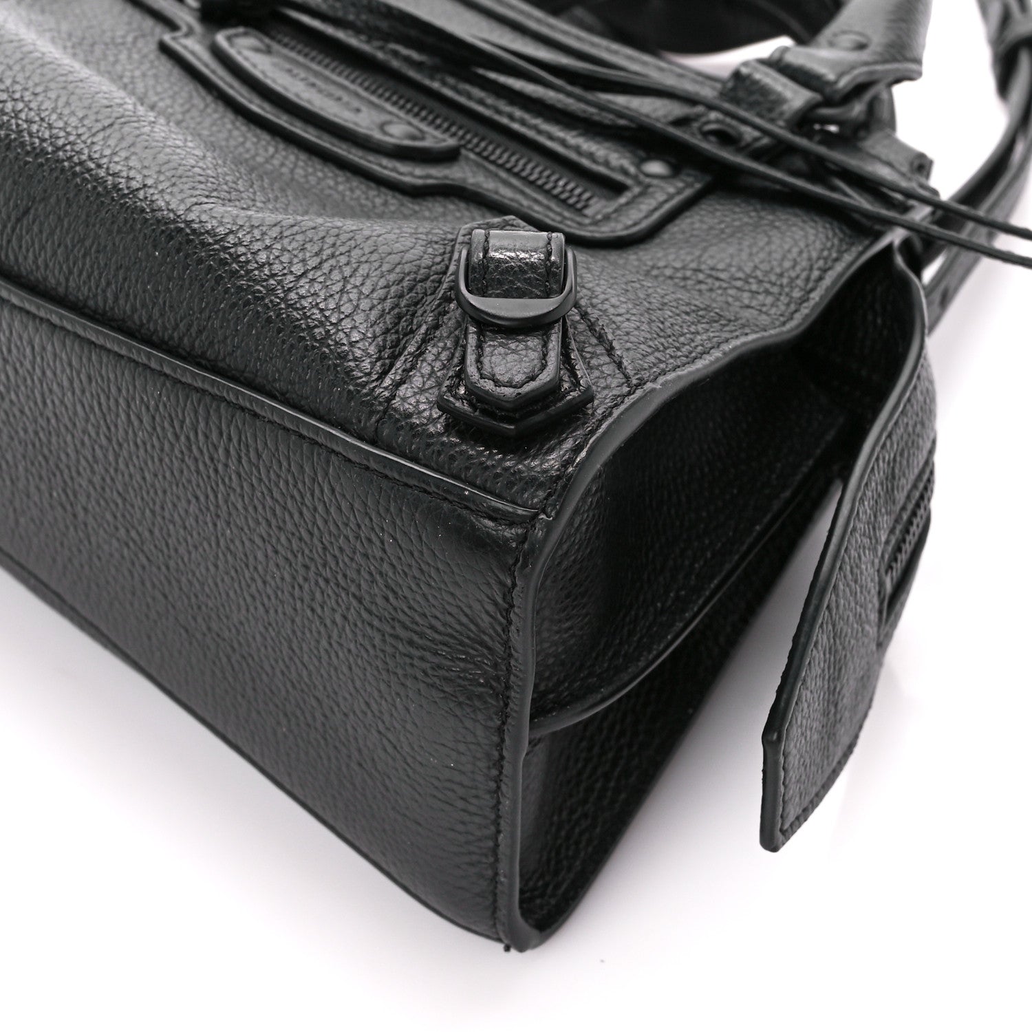 Balenciaga Grained Calfskin Neo Classic Black Hardware Mini City Black 9 of 9