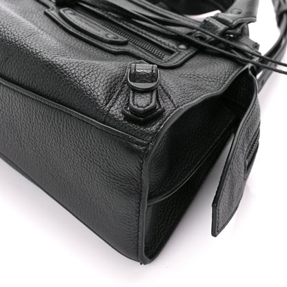 Balenciaga Grained Calfskin Neo Classic Black Hardware Mini City Black 9 of 9