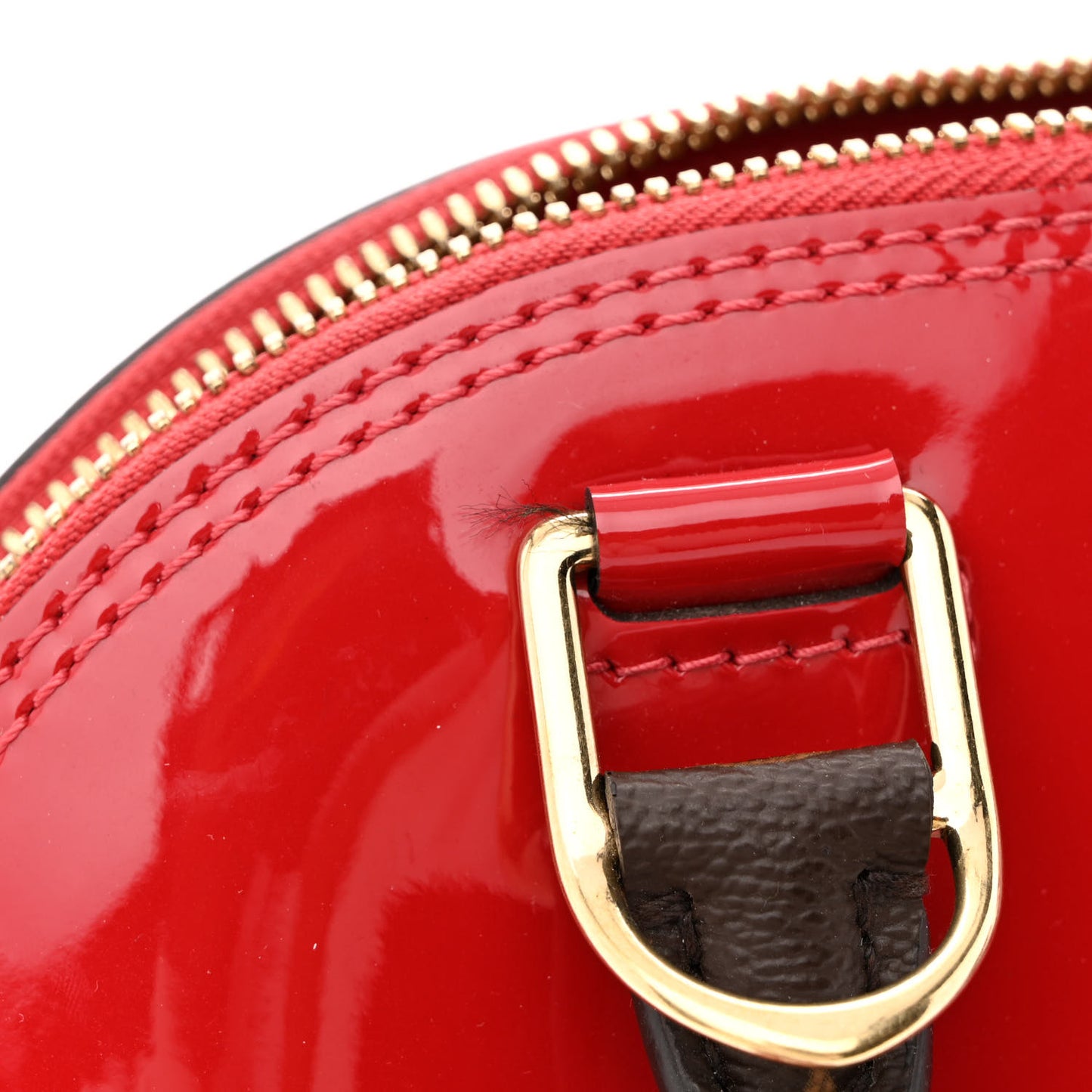 Patent Monogram Alma BB Scarlet