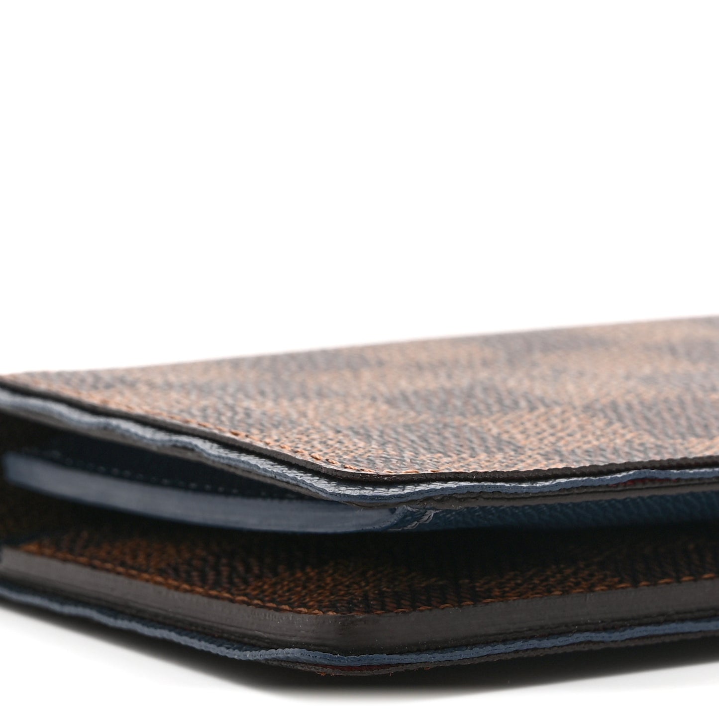 Damier Ebene Brazza Wallet Blue