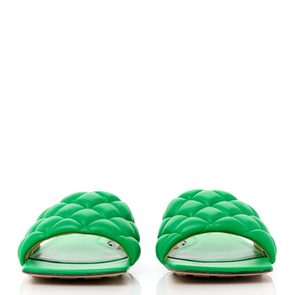 Bottega Veneta Nappa Matelasse Padded Flat Sandals 39 Parakeet 2 of 13