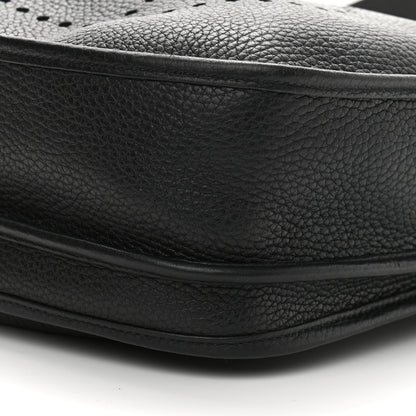 Hermes Taurillon Clemence Evelyne III PM Black 10 of 11