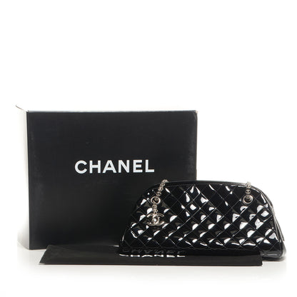 Chanel Patent Quilted Medium Just Mademoiselle Black 8 of 8