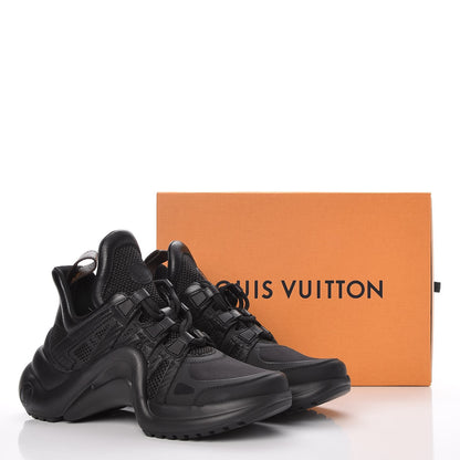 Louis Vuitton Calfskin Technical Nylon LV Archlight Sneakers 37 Black 10 of 10