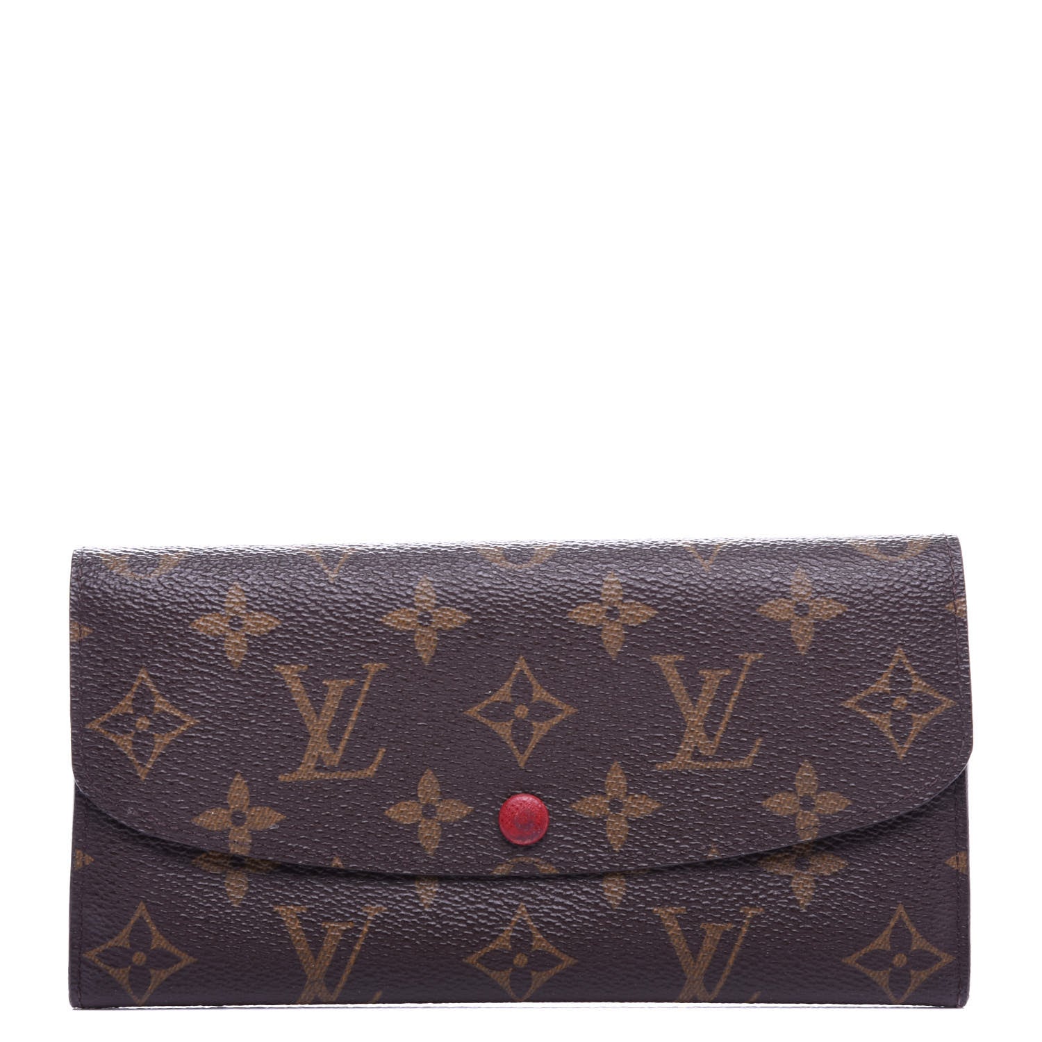 Louis Vuitton Monogram Emilie Wallet Red 1 of 10