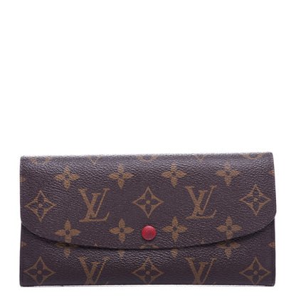 Louis Vuitton Monogram Emilie Wallet Red 1 of 10
