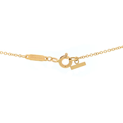 Tiffany 18K Yellow Gold Large T Smile Pendant Necklace 4 of 5