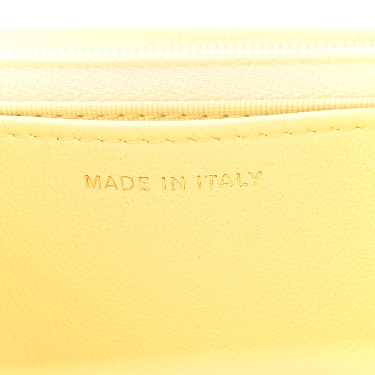 Lambskin Quilted Sweet Camellia Wallet on Chain WOC Light Yellow