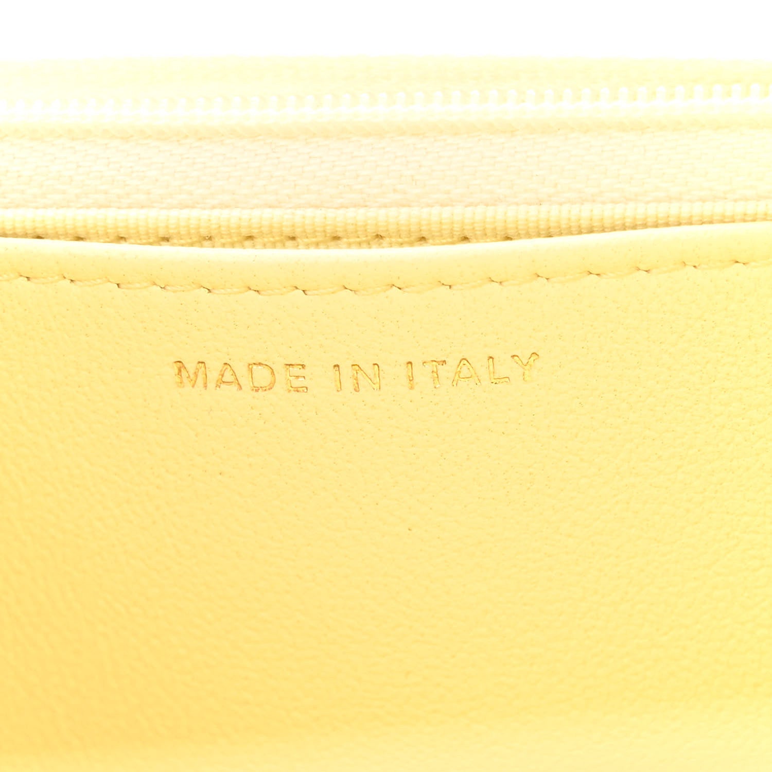 Chanel Lambskin Quilted Sweet Camellia Wallet on Chain WOC Light Yellow 7 of 14