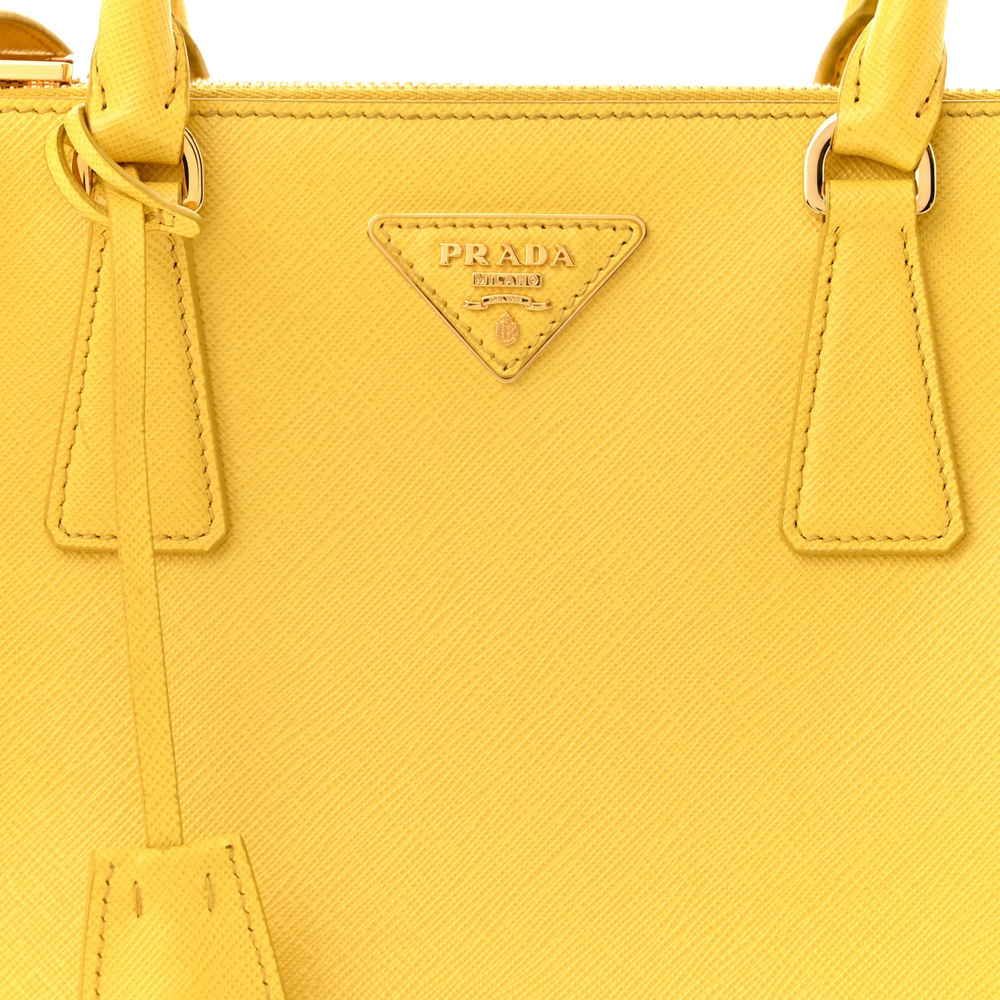 Saffiano Small Galleria Double Zip Tote Soleil