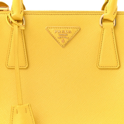 Prada Saffiano Small Galleria Double Zip Tote Soleil 8 of 10