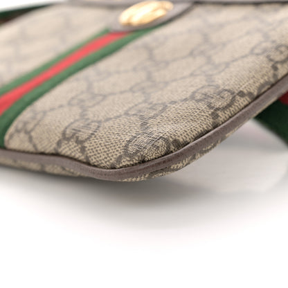 Gucci GG Supreme Monogram Web Ophidia Utility Belt Bag 85 34 Beige Ebony New Acero 10 of 11