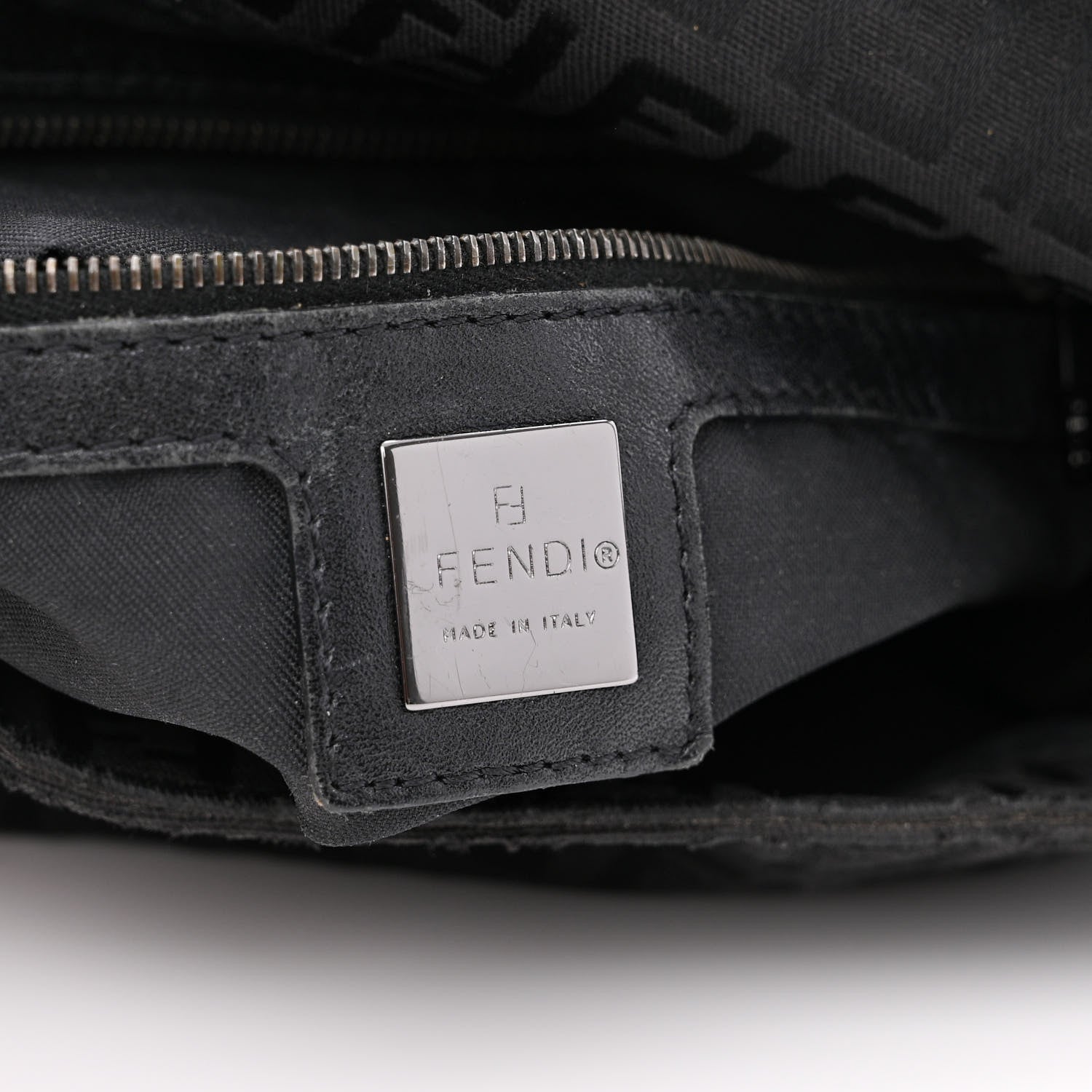 Fendi Zucchino Mama Baguette Black 6 of 19