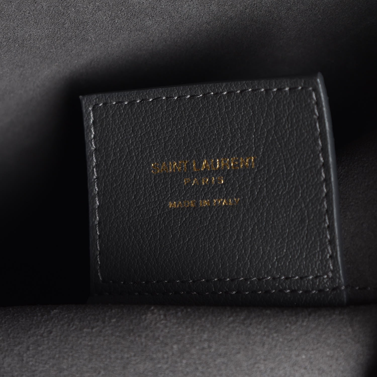 Saint Laurent Calfskin Large Shopping Tote Dark Grey 7 of 11