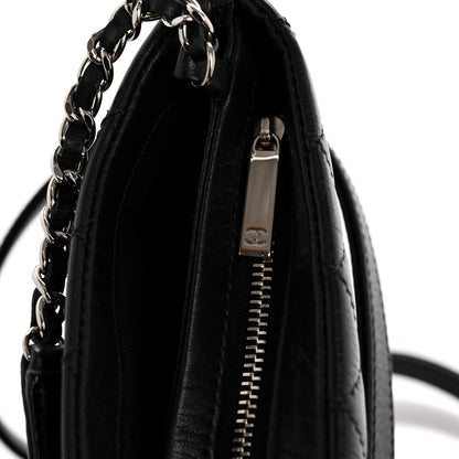 Chanel Aged Calfskin Quilted Crossbody Bag Black 13 of 14