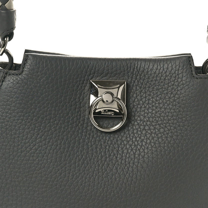 Mulberry Heavy Grain Mini Iris Hobo Charcoal 7 of 9