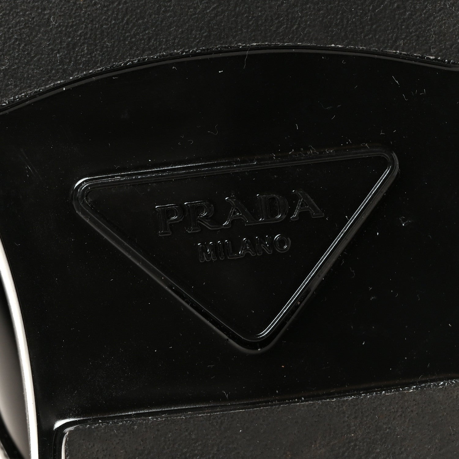 Prada Spazzolato Square Toe Lace Up Derby 9 Black 7 of 10