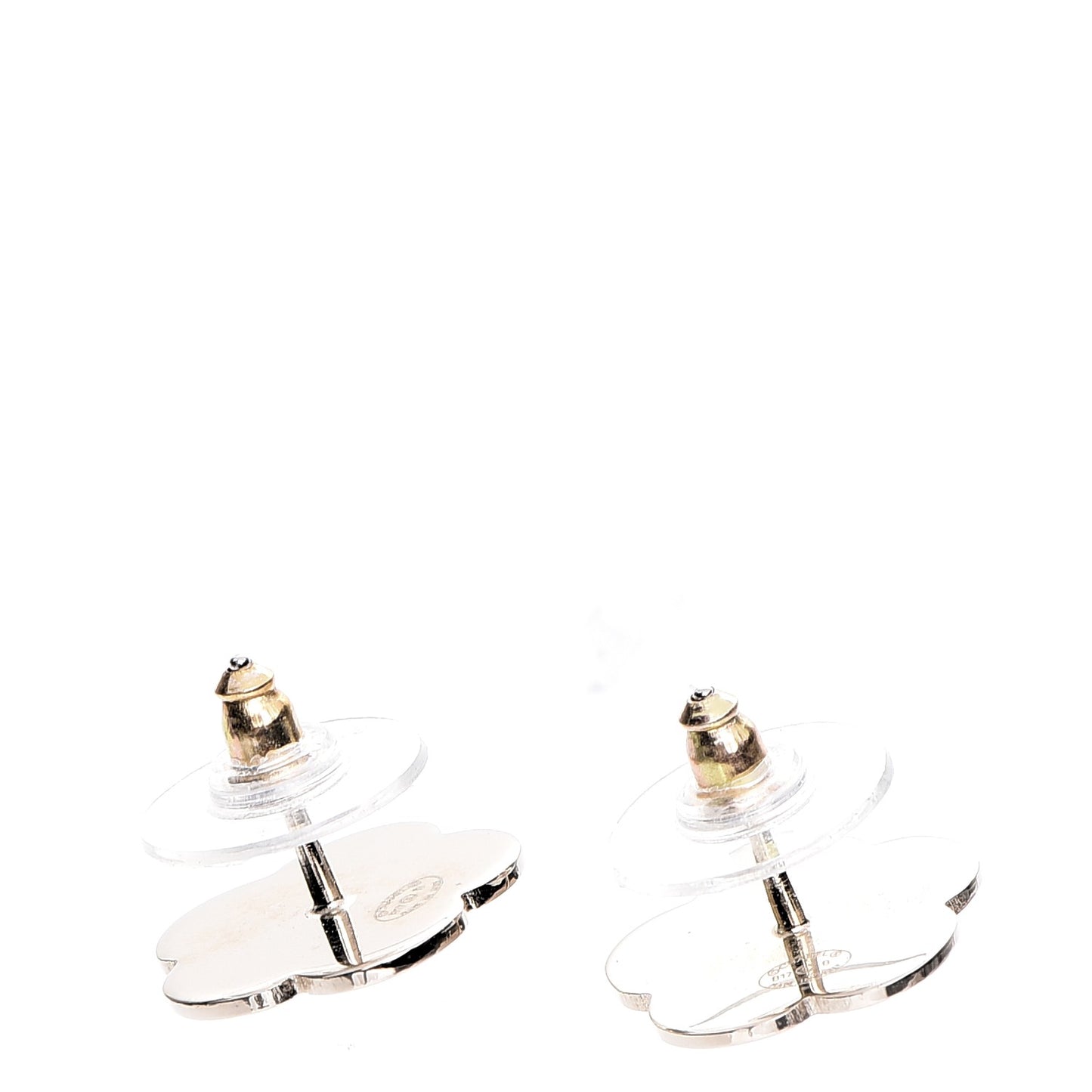 Pearl CC Camellia Earrings Gold
