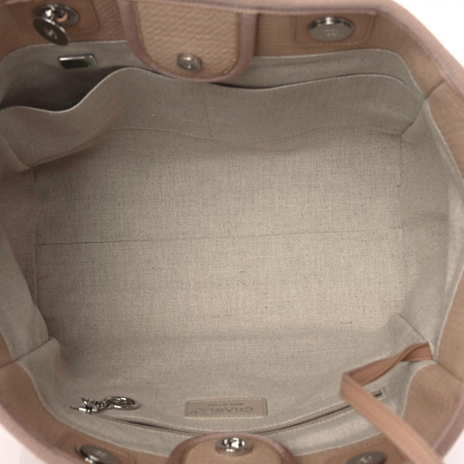 Chanel Mixed Fibers Medium Deauville Tote Beige 6 of 11