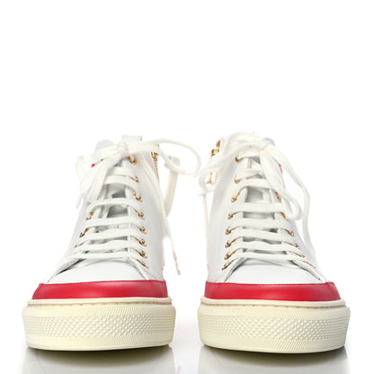Louis Vuitton Calfskin LV Stellar Sneaker Boots 37 White Framboise 2 of 7