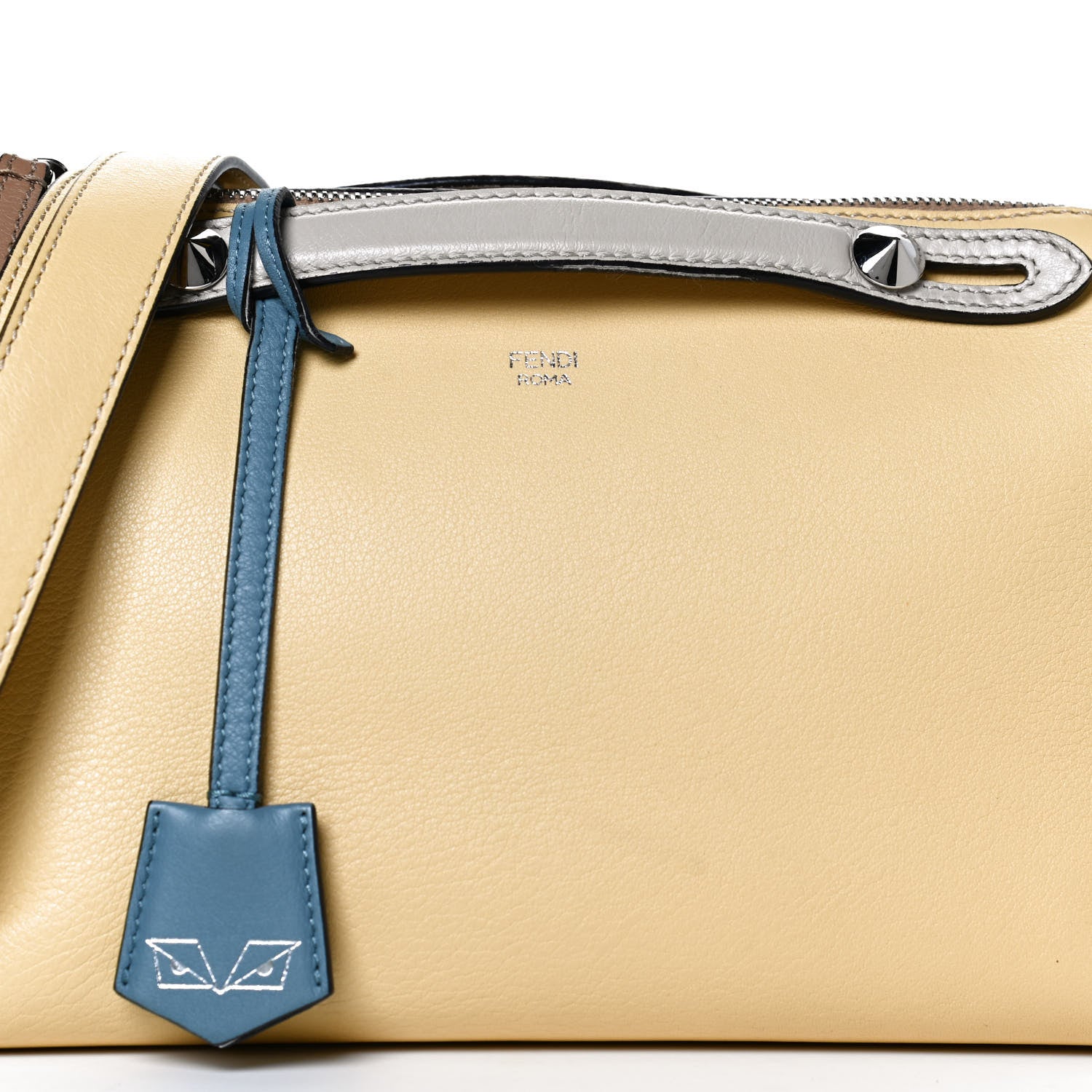 Fendi Vitello Dolce 4 Color Medium By The Way Boston Bag Grano Riviera Multicolor 8 of 12