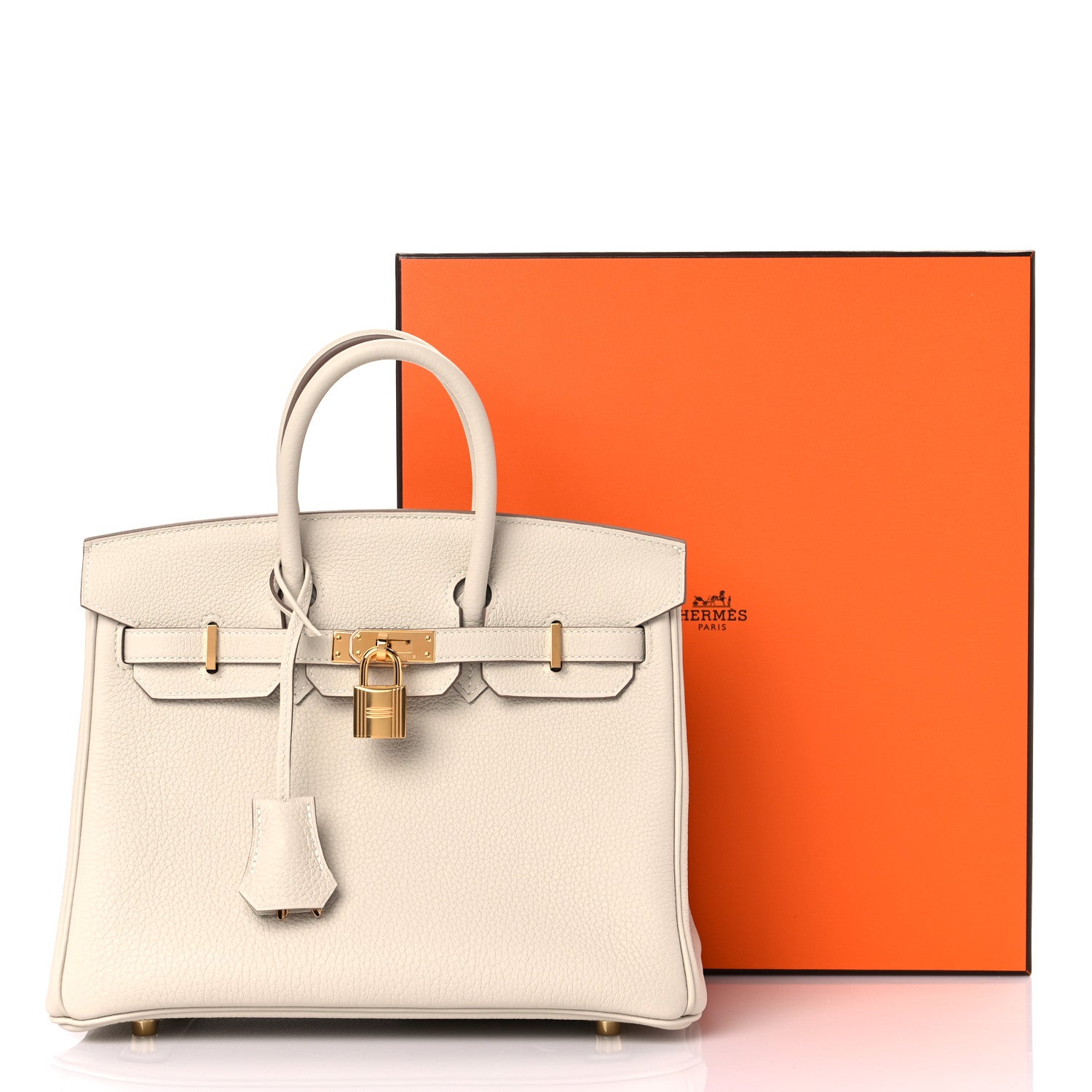 Hermes Togo Birkin 25 Craie 10 of 10
