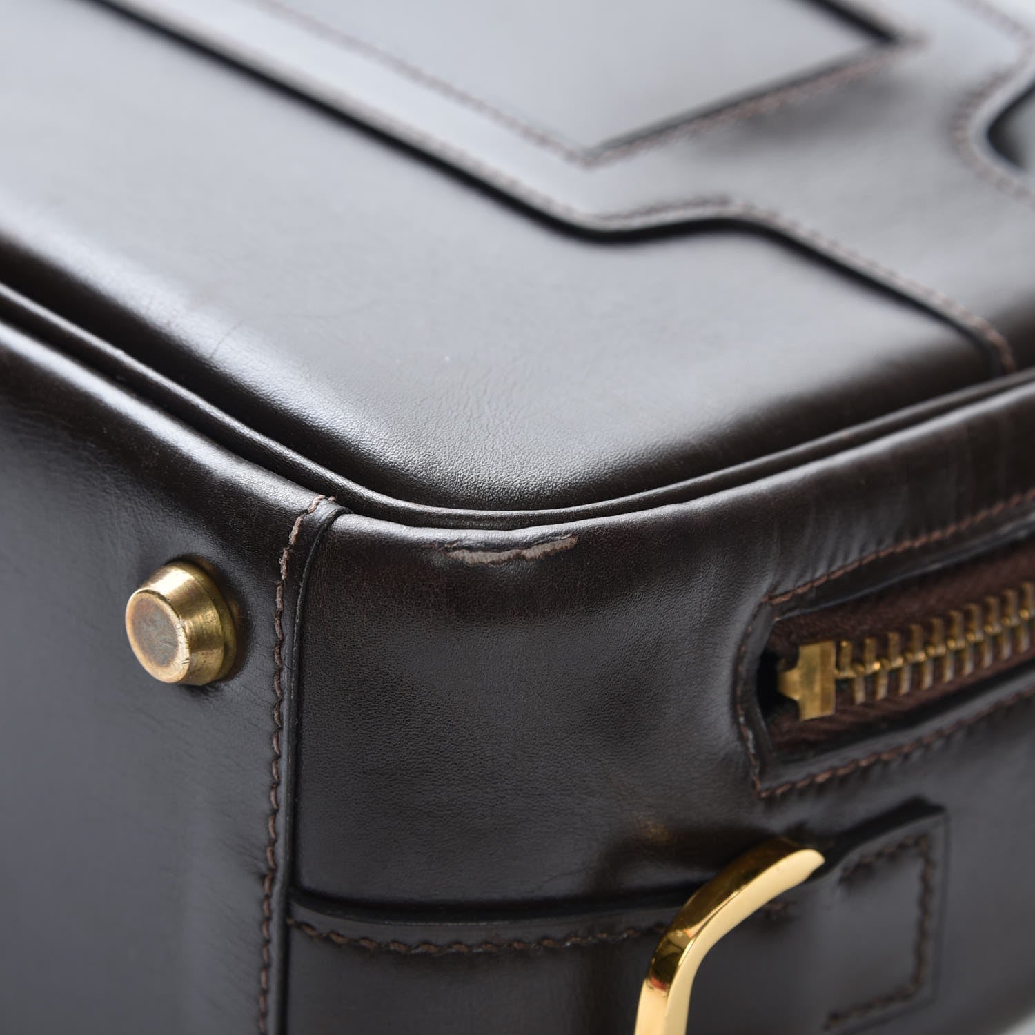 Hermes Box Shoulder Bag Chocolate 9 of 9