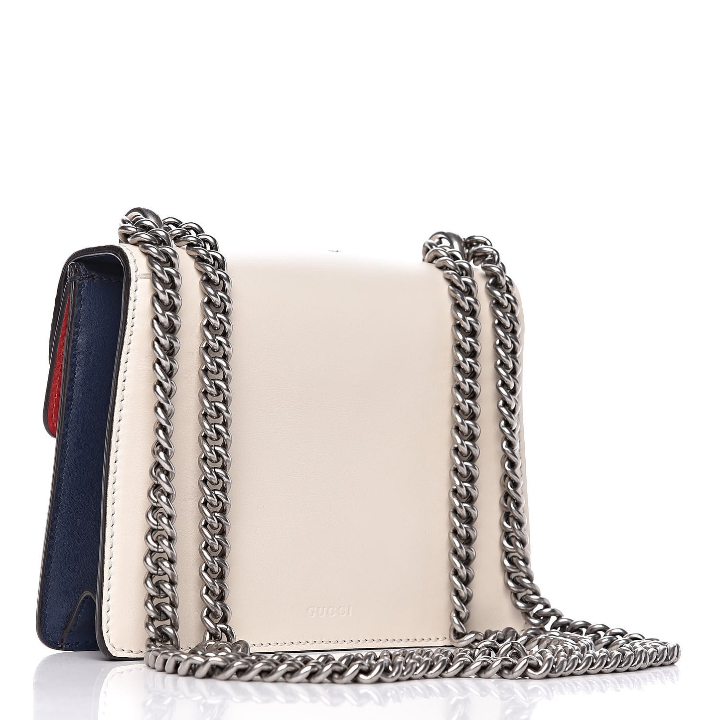Calfskin Crystal Snake Embroidered Mini Dionysus Shoulder Bag Mystic White Hibiscus Red Blue Agata