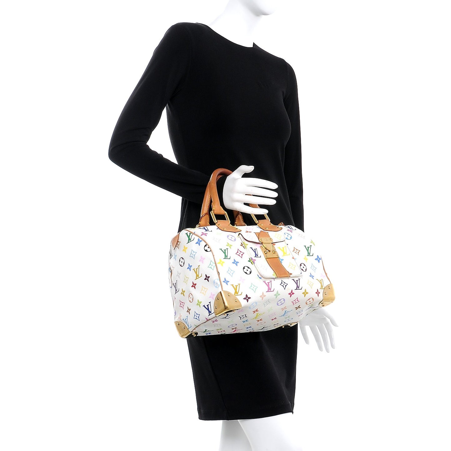 Monogram Multicolor Speedy 30 White