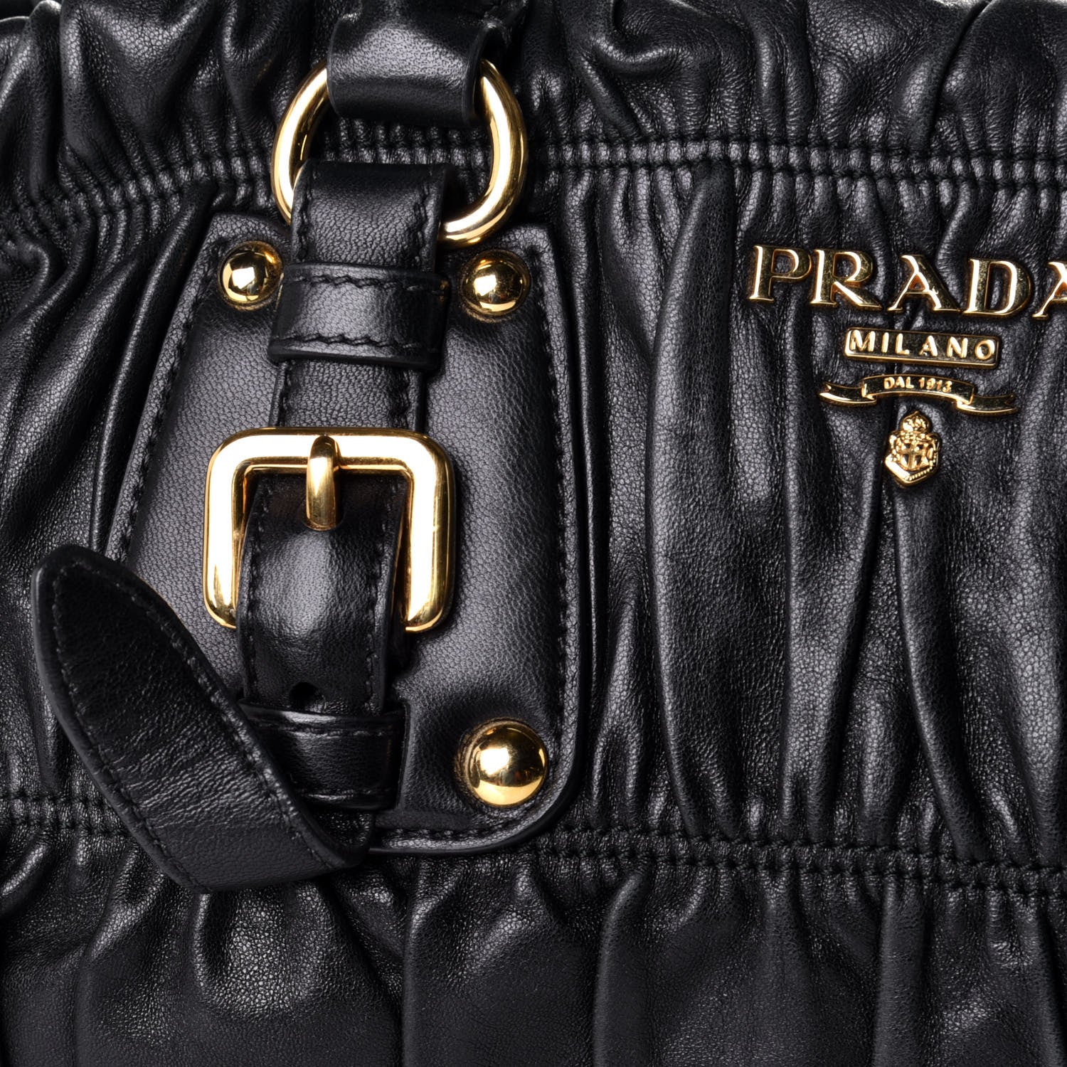Prada Nappa Gaufre Shopping Satchel Black 10 of 10