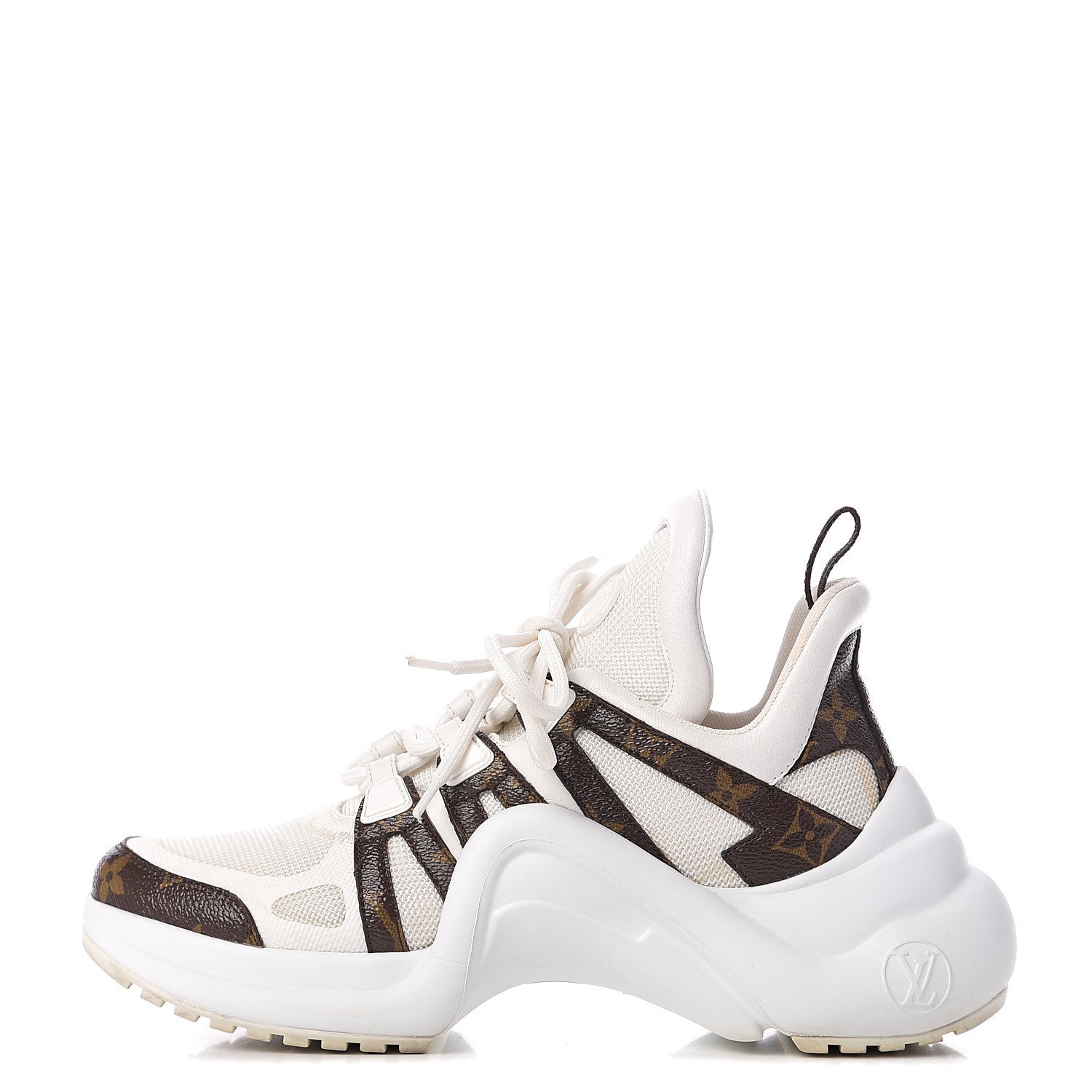 Louis Vuitton Patent Monogram LV Archlight Sneakers 38 White 1 of 13