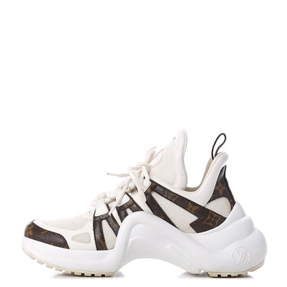 Louis Vuitton Patent Monogram LV Archlight Sneakers 38 White 1 of 13