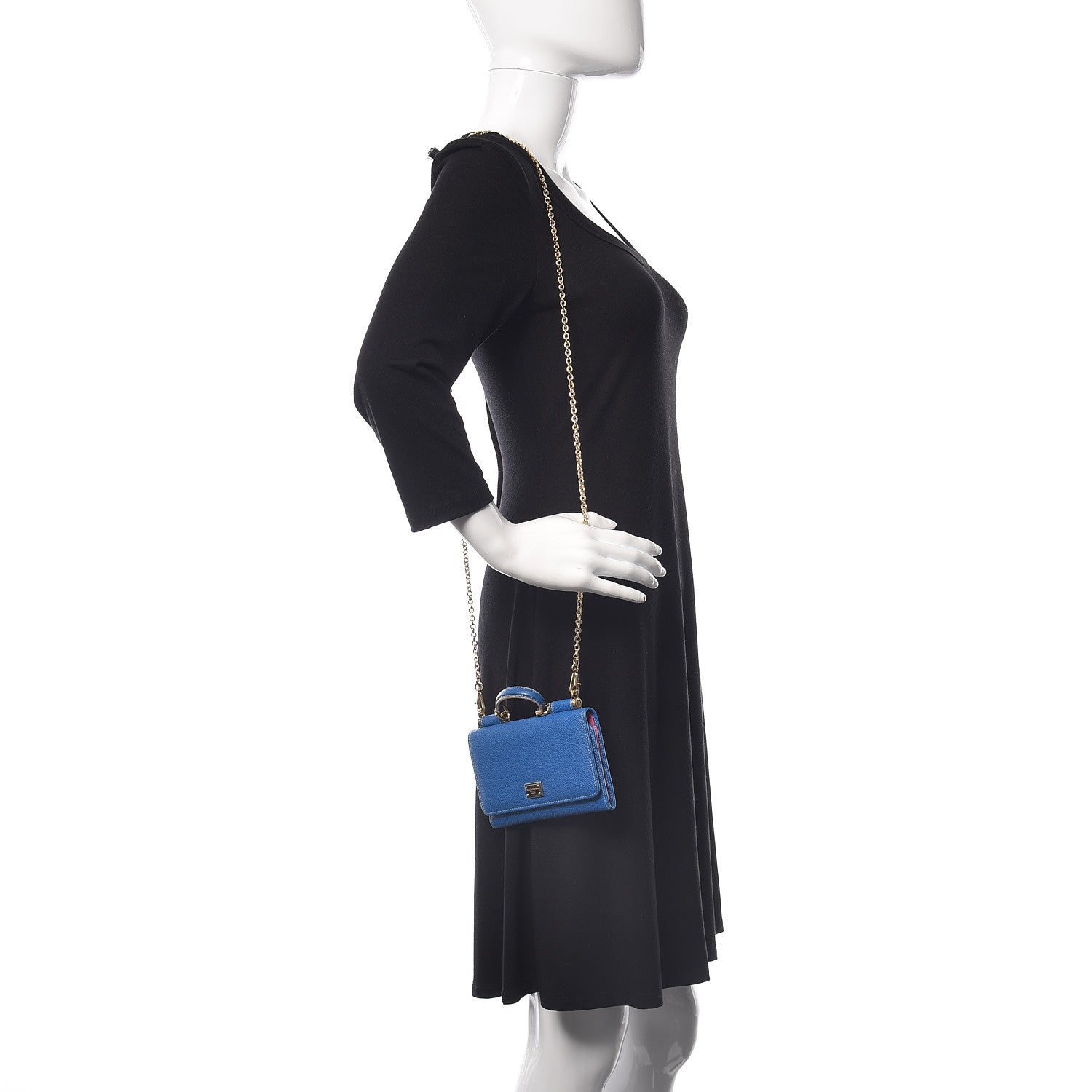 Dolce & Gabbana Dauphine Mini Von Bag Blue 2 of 10
