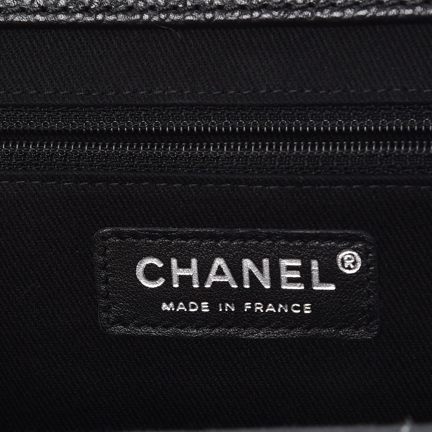 Caviar Quilted Timeless CC Shopping Tote Black