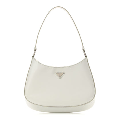 Prada Spazzolato Cleo Shoulder Bag White 1 of 10