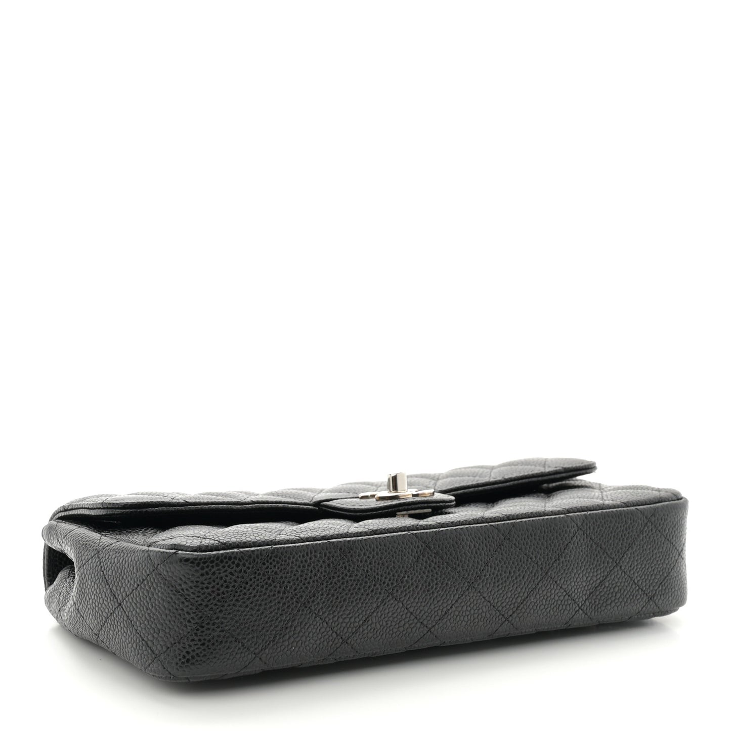Caviar Quilted East West Flap Black