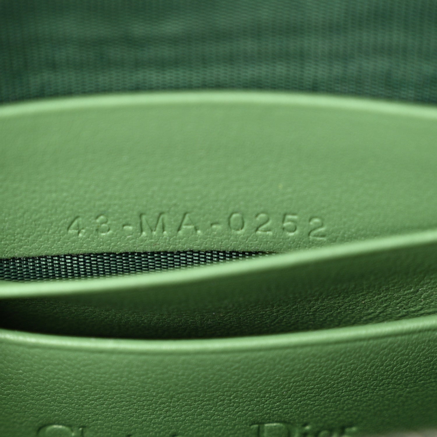 Christian Dior Lambskin Cannage Lady Dior Phone Holder Green 7 of 11